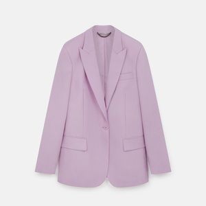 Stella McCartney purple blazer.